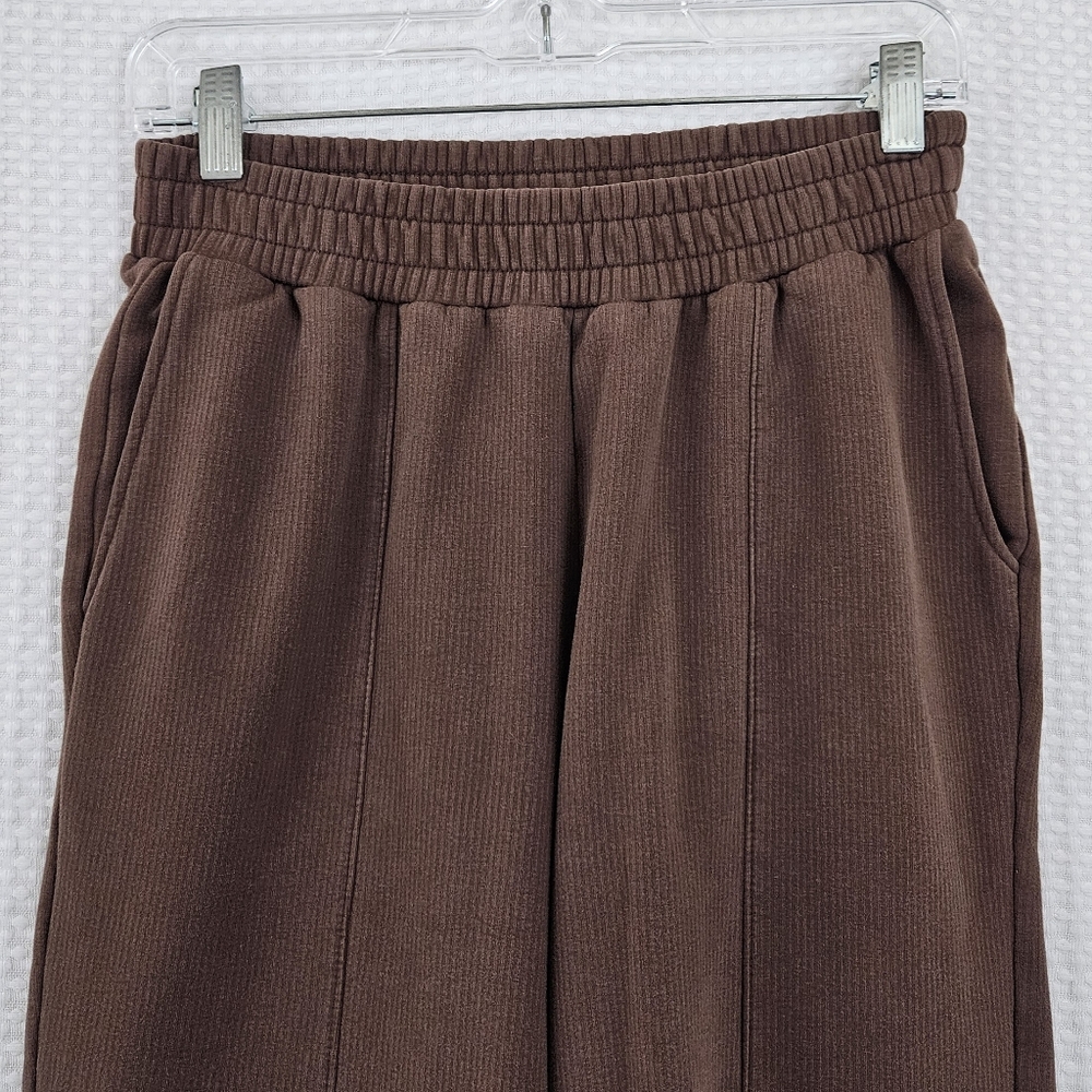 Madewell Sweats Sweatpants Brown Straight Leg Pants Comfy Small Lounge - Picture 3 of 11